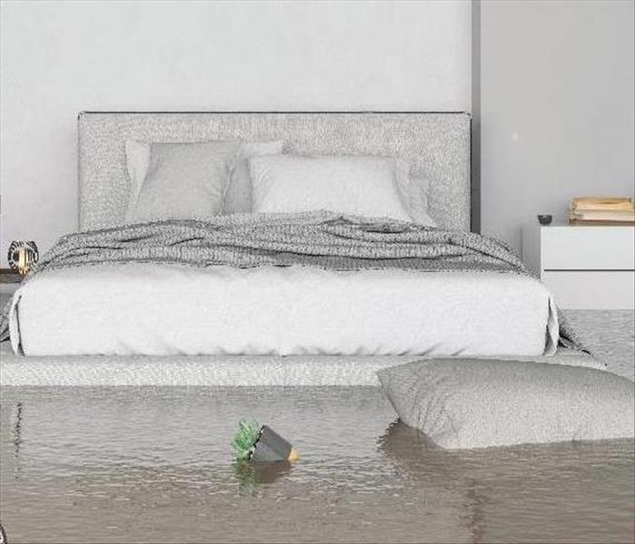 Flooding Bedroom Interior